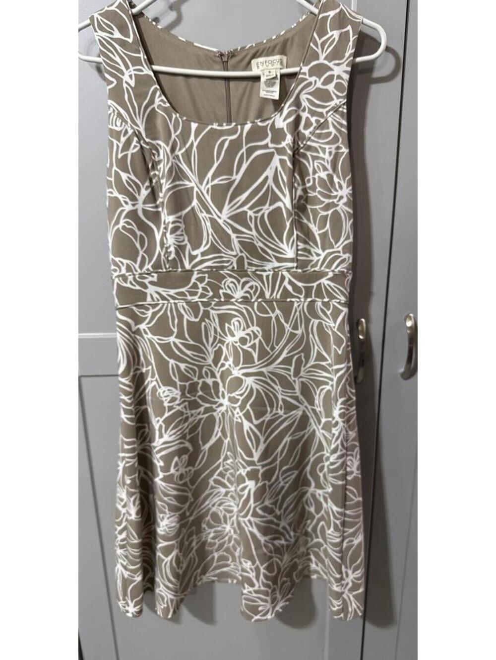 Enfocus Studio Women’s Floral Sleeveless Fit & Flare Dress